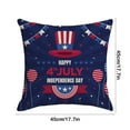 thumbnail image 3 of Funda de almohada decorativa navideña de Europa y Estados Unidos con estatua del Día de la Independencia, funda de cojín de lino para oficina., 3 of 6