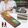 thumbnail image 6 of Phone Case for Samsung Galaxy A52 5G, Back Credit Card Holder Wallet Cover Study Kickstand PU Leather Magnetic Clasp RFID Blocking Case for Samsung Galaxy A52 5G Cases Women, Brown, 6 of 9