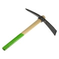 thumbnail image 3 of Single Head Hoe 16" Forged Steel Hand Hoe with Wooden Handle Garden Rakes Shovel, 3 of 6