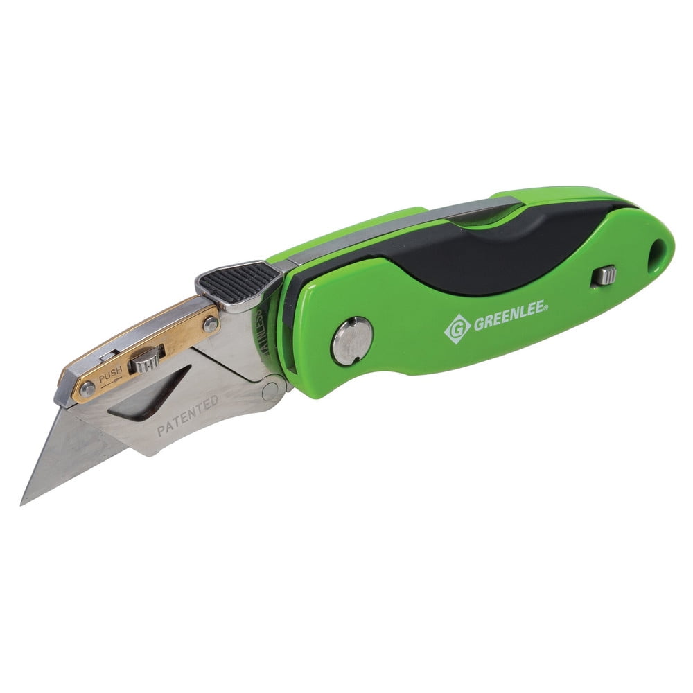 GREENLEE 065223 Folding Utility Knife, Folding Retractable, Utility, Aluminum,