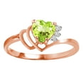 thumbnail image 2 of Galaxy Gold 14K Rose Gold Natural Diamonds and Peridot Ring - August Birthstone - Abundance & Joy - Sizes 5.5 to 11 - Fine Jewelry for Women, 2 of 2