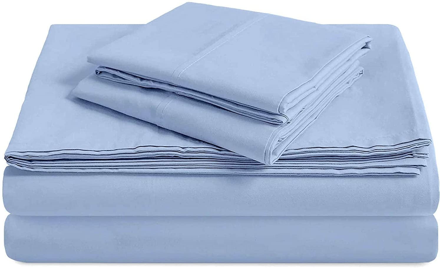 ATTACHED WATERBED SHEET SET ALL SOLID COLORS & SIZES 1000 TC EGYPTIAN COTTON 