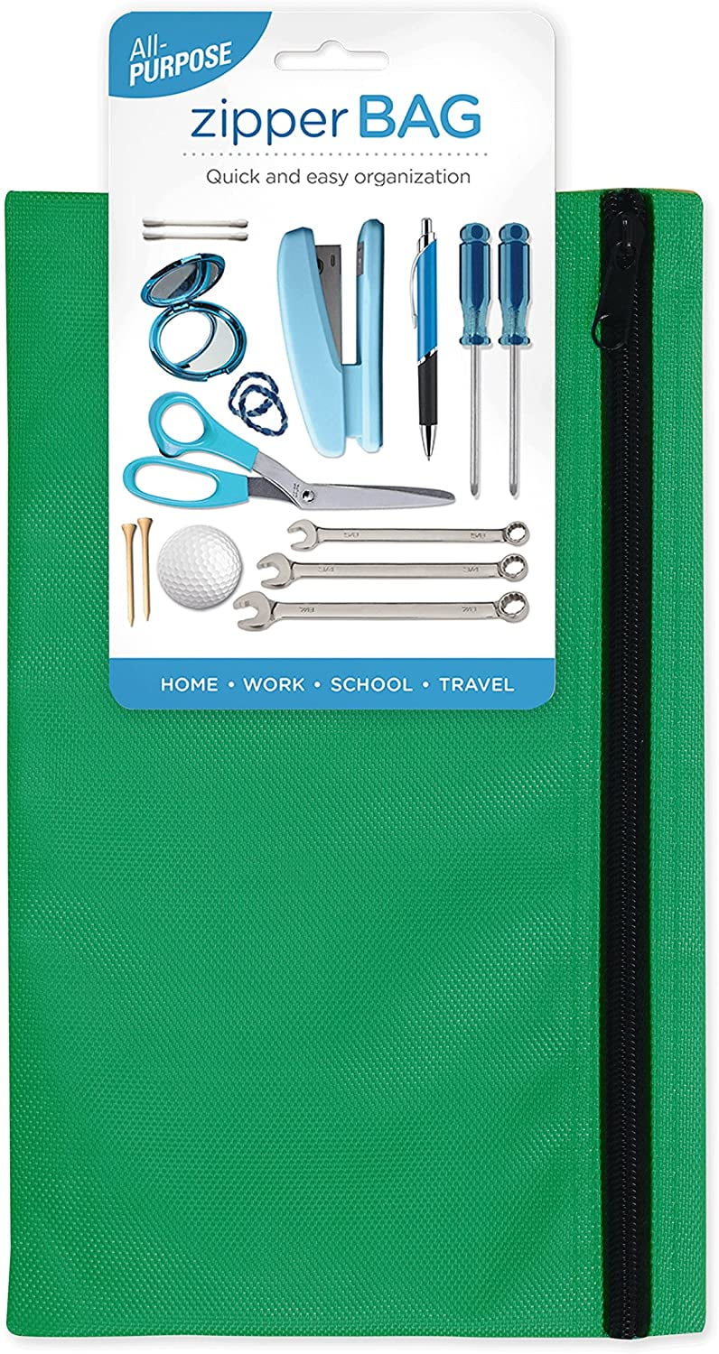 1ct Cumberland Concepts Large Nylon All Purpose Zipper Bag Green