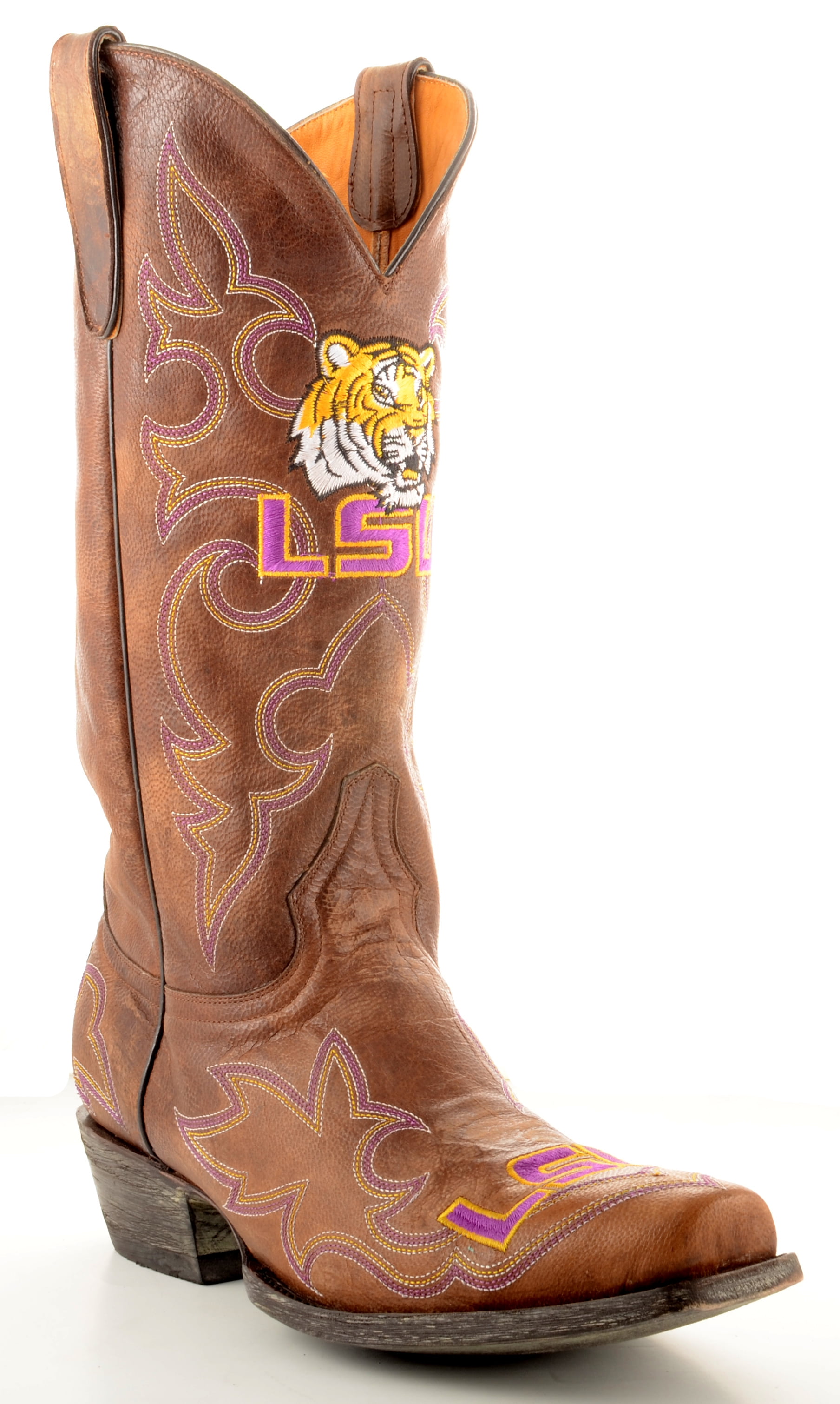 Gameday Boots Mens Leather Louisiana State Cowboy Boots by GameDay Boots