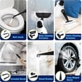 thumbnail image 4 of Handheld Steam Cleaner | 1300W High Pressure Steamer with 12 Accessories, Portable Steam Cleaner for Home,Grout, Kitchen, Car, Window, Upholstery,Floor, Bathroom and Clothes, White, 4 of 8