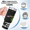 thumbnail image 4 of Regalos personalizados Grin-Ch para vasos de 40 oz con asa y pajita - Taza de café de viaje de acero inoxidable con tapa - Regalos ideales para mujeres, niñas y niños en cumpleaños y Navidad, 4 of 8