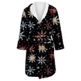 thumbnail image 5 of Plus Size Bathrobe for Women Fleece Women's Nightgowns & Sleepshirts Oversize Fitness Women's Robes House Womens Robe Black, 5 of 5