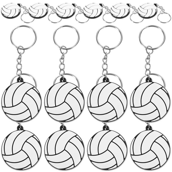 20 Pcs Volleyball Keychains Bulk, Cute Sports Volleyball Keychain Ornaments for School Rewards, Game Prizes, and Party Favors