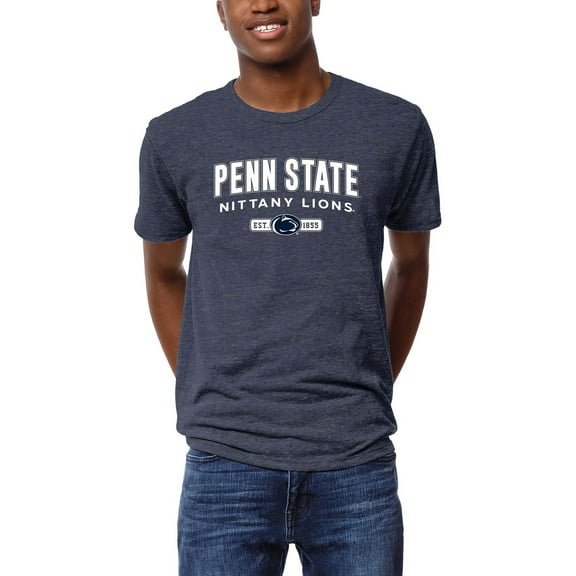 Men's League Collegiate Wear Heather Navy Penn State Nittany Lions Victory Falls Tri-Blend T-Shirt