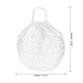thumbnail image 2 of Uxcell Cotton Mesh Bag, 15x13.8" Reusable Mesh Net String Grocery Bags Organizer White, 2 of 6