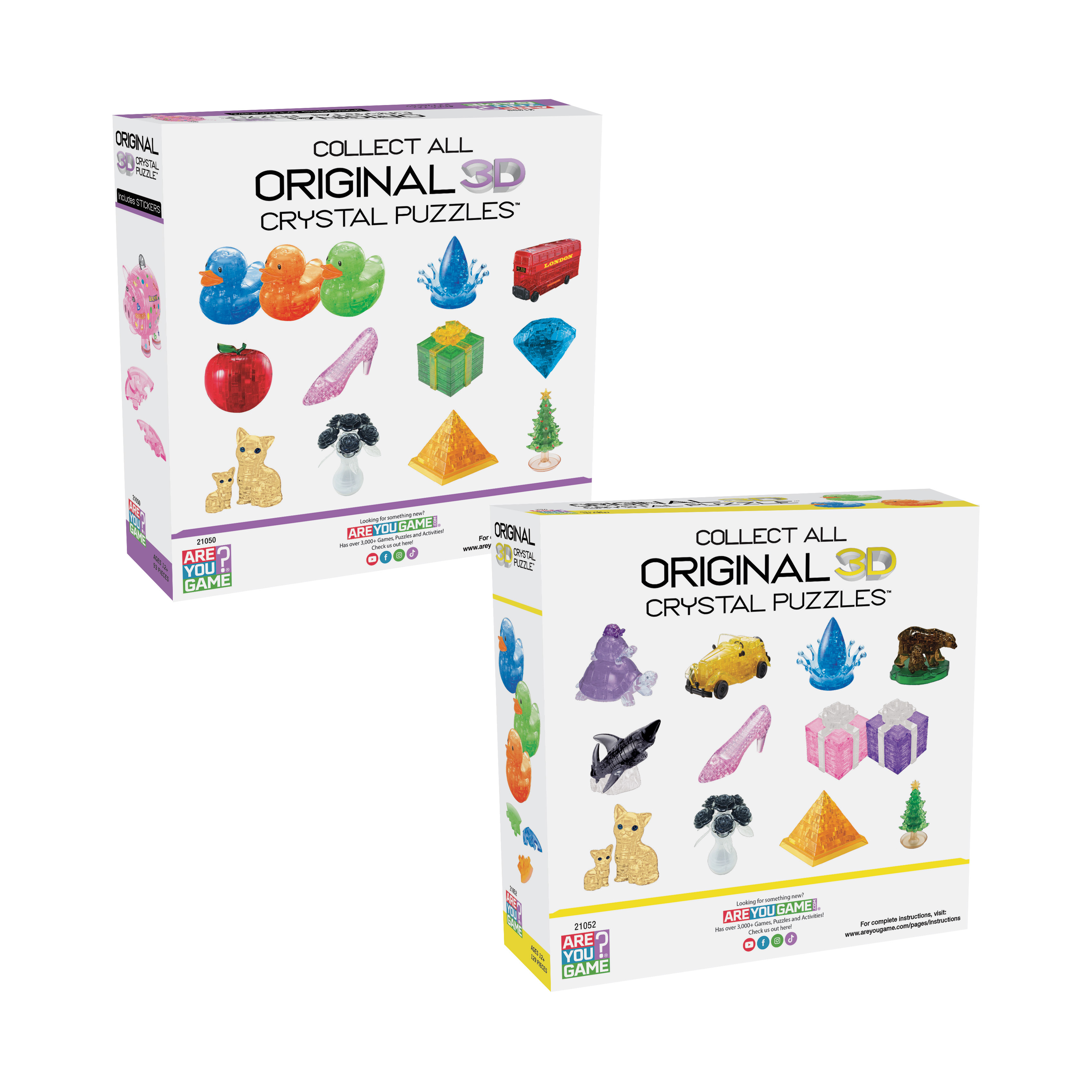 AreYouGame.com 3D Crystal Puzzle - Neon Farm Collection: 222 Pcs