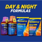 Theraflu Severe Cough Cold and Flu Nighttime Relief Medicine Powder, White Tea and Honey Lemon, 6 Count