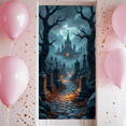thumbnail image 2 of Gothic Design Halloween Banner Spooky Graveyard Full Moon Haunted Backdrop for Halloween Party Decoration Night Event, 2 of 5
