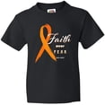 thumbnail image 3 of Inktastic Faith over Fear Leukemia Awareness with Orange Ribbon Youth T-Shirt, 3 of 5