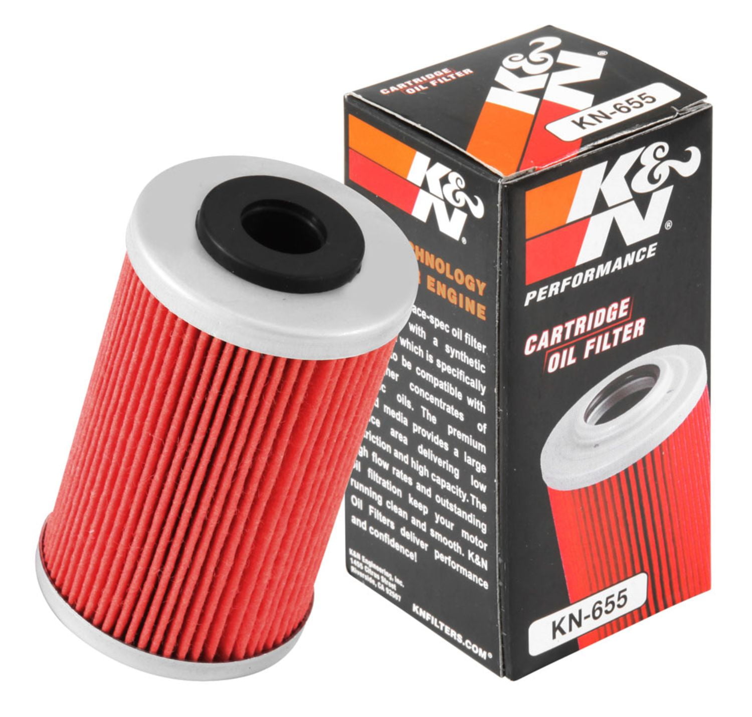 K&N Motorcycle Oil Filter High Performance, Premium, Designed to be