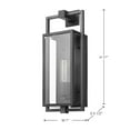 thumbnail image 7 of 60/7544 Nuvo Lighting Exhibit - 1 Light Outdoor Medium Wall Lantern In Modern Style-17 Inches Tall and 7 Inches Wide, 7 of 7