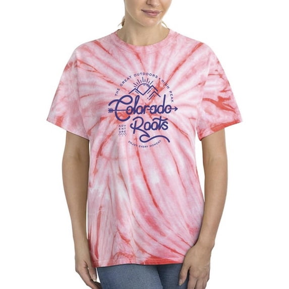 Colorado Roots Lineart Tie Dye Cyclone Women -Image by Shutterstock, Female Small