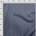 thumbnail image 3 of oneOone Viscose Chiffon Dusty Blue Fabric Retro Rocket Minimal Sewing Fabric By The Yard Printed Diy Clothing Sewing Supplies 42 Inch Wide, 3 of 5