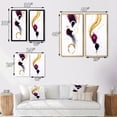 thumbnail image 4 of Designart "Ethereal Elegance Magenta Ink Clouds II" Abstract Painting Framed Wall Art Set Of 2 - Modern Gold Framed Wall Art Set Of 2, 4 of 6