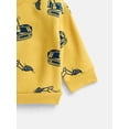thumbnail image 3 of Wonder Nation Baby & Toddler Boys Graphic Fleece Crewneck Sweatshirt, Sizes 6M-5T, 3 of 3