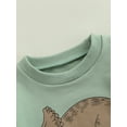 thumbnail image 5 of Kiapeise Toddler Girl Boy Sweatshirt Dinosaur Long Sleeve Sweater Pullover Top Cute Fall Winter Clothes, 5 of 8