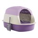 thumbnail image 4 of Cajas de arena para gatos con capucha y tapa, orinal para gatitos, inodoro para gatos completamente cerrado, suministros para mascotas, cajas de arena Violeta, 4 of 10