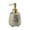 Grey, variant on Ceramic Soap Dispenser with Marble Design - Pump Bottle for Kitchen & Bathroom, Heavy Duty Pottery Clay Construction, Multi-Purpose Liquid Container