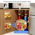 thumbnail image 3 of Food Pouch Hanger, Save Space 6 Holes Food Storage Pouch Hanger Strong Adhesion  For Cabinet, 3 of 8