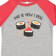 thumbnail image 4 of Inktastic Kawaii How I Roll Sushi Boys or Girls Toddler T-Shirt, 4 of 5