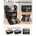 thumbnail image 3 of Bolsa de viaje Relavel Hair Stylist, bolsa de viaje, negra, 3 of 8