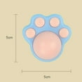 thumbnail image 5 of Kripyery Cat Licking Toy Dust Cover Easy to Paste Claw Shape Natural Materials Clear Stomach Arouse Happy Mood Freshen Breath Catnip Wall Ball Cat Toy for Floor, 5 of 7