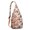 Rose-gold-8, variant on Tiger Lover Sling Backpack - Artistic Tribal Tiger Face & Floral Painting Design, Multi-Functional Anti-Theft Pack for Hiking & Daily Commute