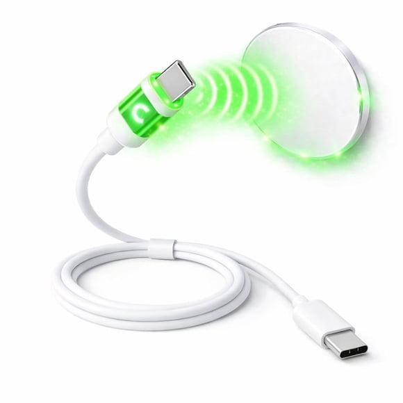 Cable de carga MAGNICPRO USB C a USB C de 1 m con base magnética