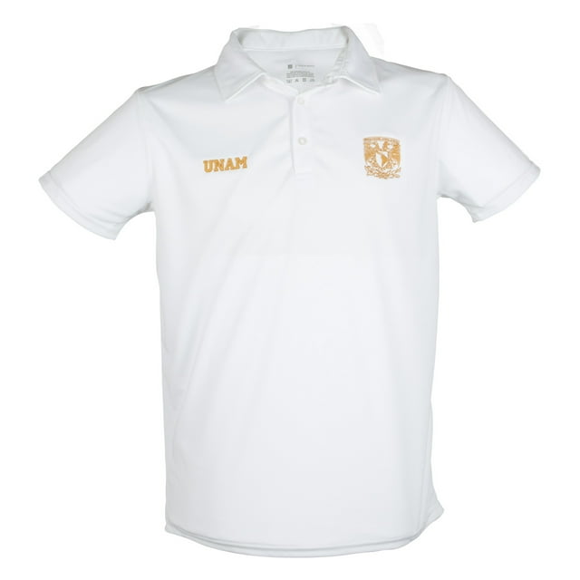 OLD SCHOOL SPORTS UNAM Playera Polo Silueta Sport Blanco Hombre OLD SCHOOL SPORTS UNAM Playera tipo polo manga corta