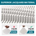 thumbnail image 4 of Paquete de 2 fundas elásticas para asientos de sillas de jacquard para comedor, fundas extraíbles para asientos de sillas para comedor, 4 of 5