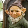 thumbnail image 1 of Gnome dejar la ventana de árbol capricto escultura decoración de jardín mini jardín Afortunado Sencillez, 1 of 2