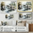 thumbnail image 4 of Designart "Monochrome Passage Beige Bridge I" Architecture Wall Art Living Room, 4 of 5