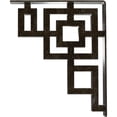 thumbnail image 4 of Ekena Millwork 2"W x 12"D x 15"H Eris Wrought Iron Bracket, (Triple center brace), Antiqued Warm Silver, 4 of 7
