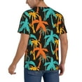 Fotbe Palm Trees Baseball Jersey Shirt for Men and Women, Casual Short