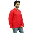 thumbnail image 3 of Atasi Kurta Court Pêche à Col Officier pour Homme en Coton Tunique Décontractée - Petit, 3 of 7