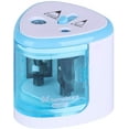 thumbnail image 1 of Blue Battery Operated Heavy-Duty Electric Pencil Sharpener - Suitable for School, Classroom, and Office, 1 of 4