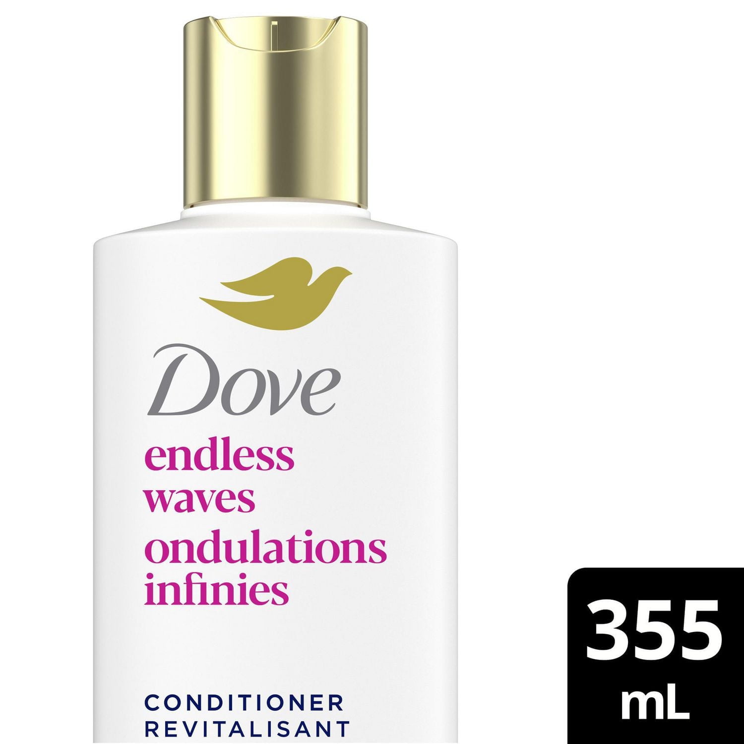 Dove Endless Waves Conditioner for Wavy Hair, with Liquid Bio-Protein Care technology, 355mL, 355 ML