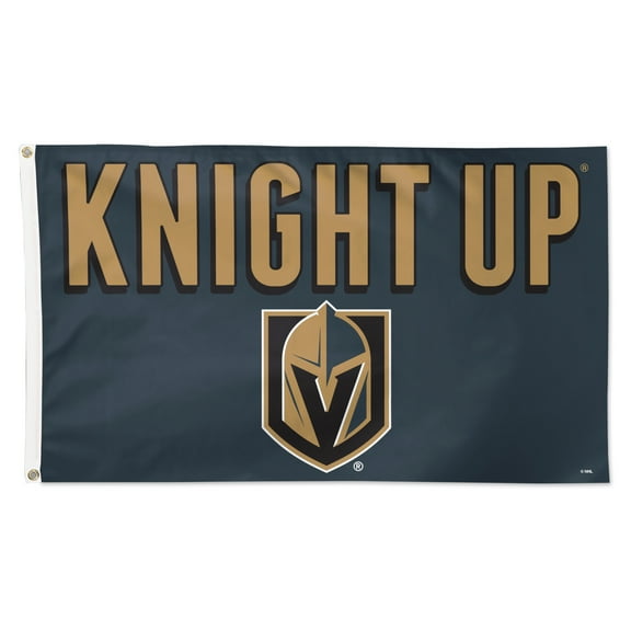 WinCraft Vegas Golden Knights 3' x 5' Single-Sided Deluxe Team Slogan Flag