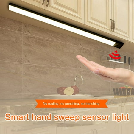 

MyBeauty Sensor Light Hand Sensor Easy to Install 3 Light Colors Smart Sensor Night Light for Cabinet