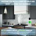 thumbnail image 2 of Akicon Range Hood 30 Inch, 600 CFM Stainless Steel Vent Hood with Powerful Range Hood Insert, Modern Square Kitchen Hood with 3 Speed Control, LED Lights, Baffle Filters, Wall Mounted (AK-HS30HA-SWC), 2 of 7
