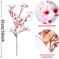 thumbnail image 2 of 16 inch Artificial Cherry Blossom Branches,Bexikou 6 Pcs Faux Silk Cherry Blossom Flowers Fake Cherry Blossom Floral Stems for Vase Wedding Table Centerpieces Indoor Home Decor, 2 of 7