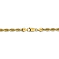 thumbnail image 4 of 14K Yellow Gold 5.0mm Diamond Cut Quadruple Rope Chain 24 Inch, 4 of 6