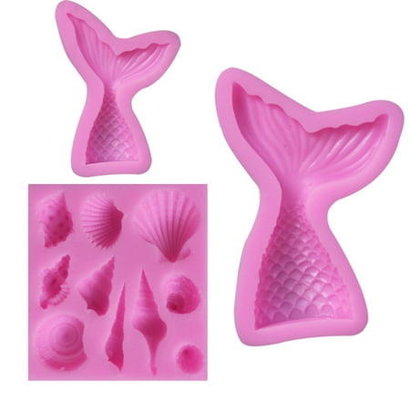 

Seashell Silicone Cake Mold Cute Versatile Fondant Baking Tool Supplies Pink