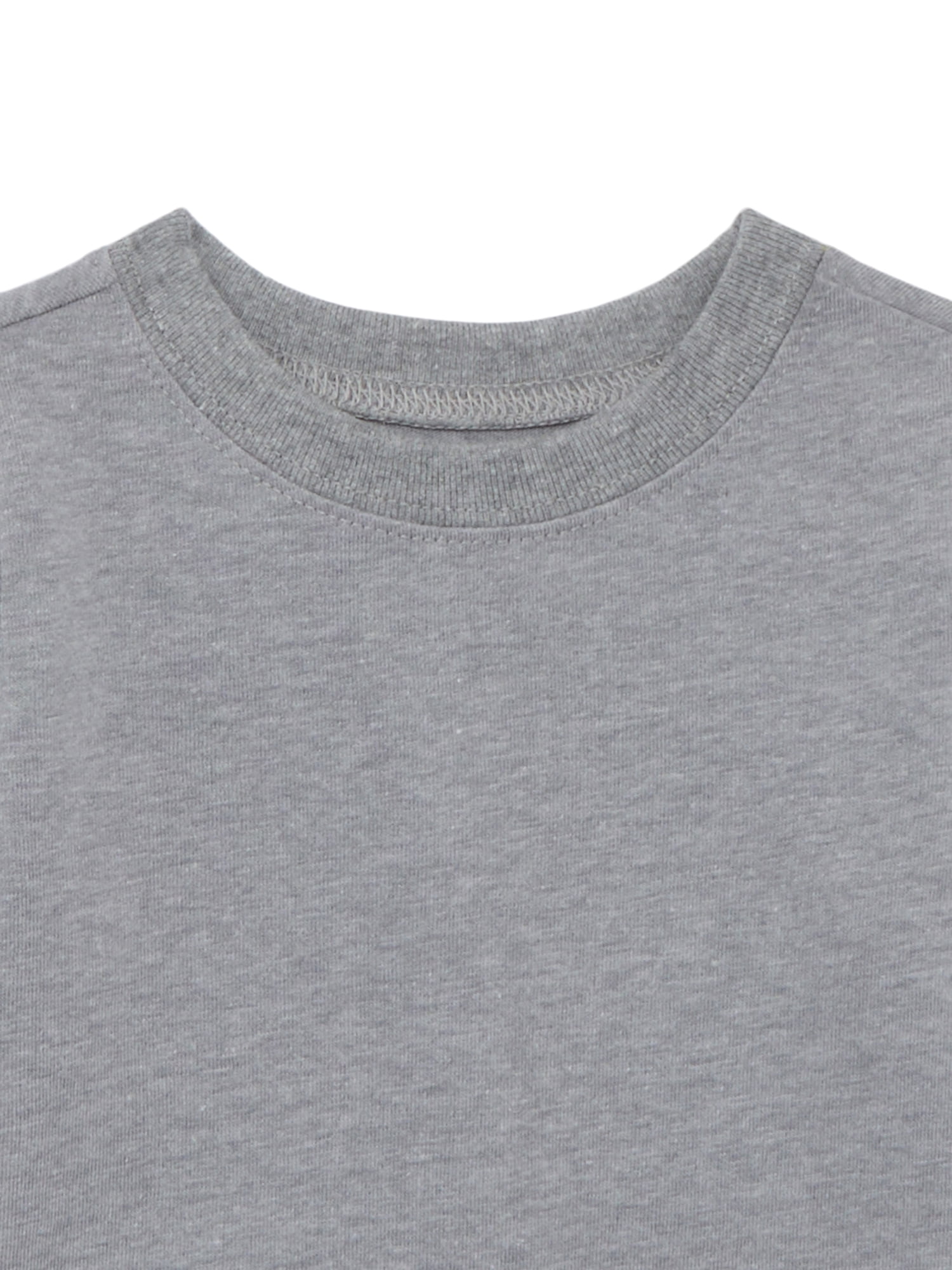 Garanimals Baby Boys Solid Tee with Long Sleeves, 3-Pack, Sizes 0M-24M