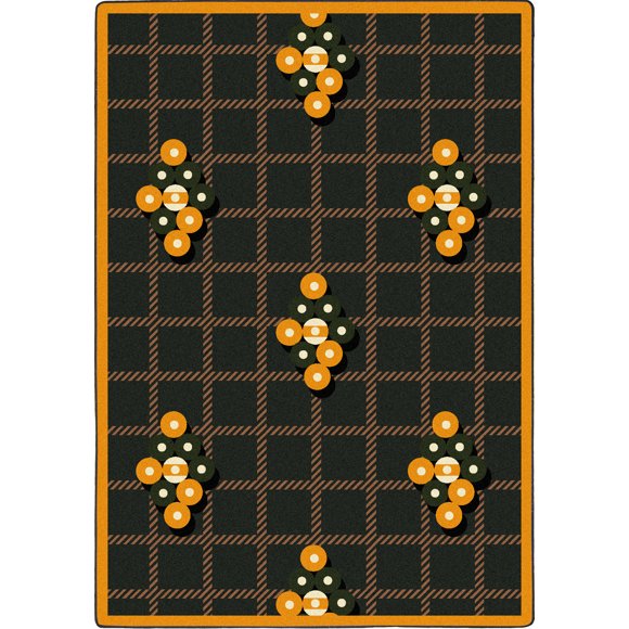 Joy Carpets Games People Play Nine Ball 5'4" x 7'8" Indoor Area Rug in Color Green